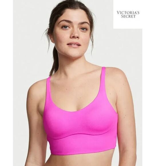 Victorias Secret Allegro Sport Bra Womens 36D Pink Berry Medium Support Wireless - Picture 2 of 15